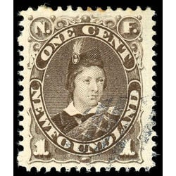 newfoundland stamp 43 edward prince of wales 1 1896 U VF 015