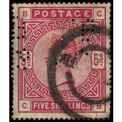 great britain stamp 108 queen victoria 5 sh 1884 U DEF 009