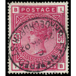 great britain stamp 108 queen victoria 5 sh 1884 U VF 010