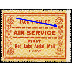 canada stamp cl air mail semi official cl6 jack v elliot air service 25 1926 M NH 008