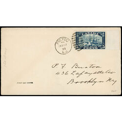 canada stamp 204 royal william 5 1933 FDC 019