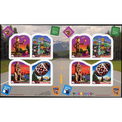 canada stamp bk booklets bk408 roadside attractions 1 2009