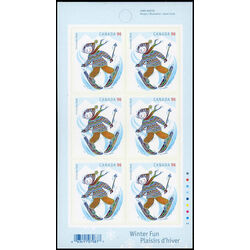 canada stamp bk booklets bk392 skiing 2008