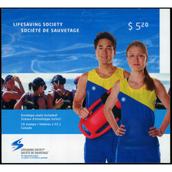 canada stamp bk booklets bk387 lifesaving society centennial 2008