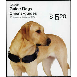 canada stamp bk booklets bk374 guide dogs 2008