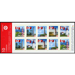 canada stamp bk booklets bk364 flags and lighthouses house to left on 2353 flipped image 2007