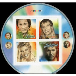 canada stamp 2222iii canadian recording artists 2007