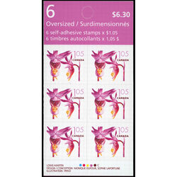 canada stamp bk booklets bk319 pink fairy slipper 2005