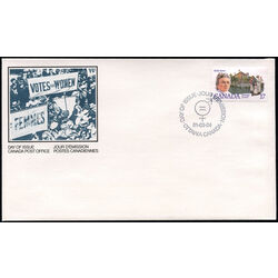 canada stamp 879i emily stowe 17 1981 FDC