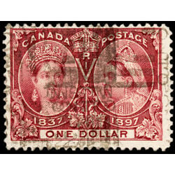 canada stamp 61 queen victoria diamond jubilee 1 1897 U F 079