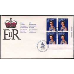 canada stamp 704 queen elizabeth ii 25 1977 FDC LR