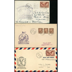 3 canada first flight covers 1935