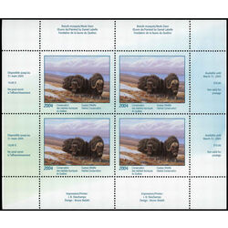 quebec wildlife habitat conservation stamp qw17a musk oxen by daniel labelle 2004