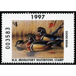 us stamp rw hunting permit rw nh15 new hampshire wood ducks 4 1997