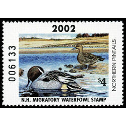 us stamp rw hunting permit rw nh20 new hampshire pintails 4 2003