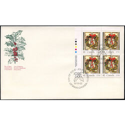 canada stamp 1149 holly wreath 42 1987 FDC UL
