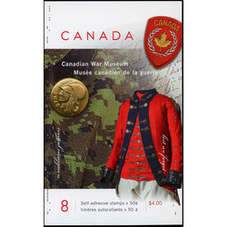 canada stamp bk booklets bk311 war museum medal morse code 2005