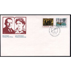 canada stamp 818b canadian authors 1979 FDC