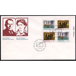 canada stamp 818b canadian authors 1979 FDC UR
