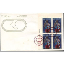 canada stamp 664 pole vault 20 1975 FDC UL