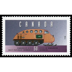 canada stamp 1552c bombardier b 12 cs multi passenger snowmobile 1948 50 1995