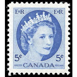 canada stamp 341iv queen elizabeth ii 5 1954