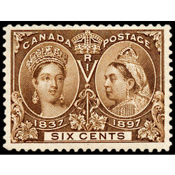 canada stamp 55 queen victoria diamond jubilee 6 1897 M VFNH 040