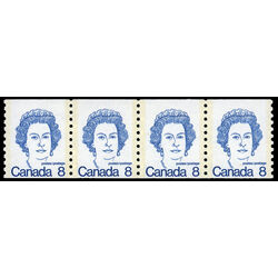 canada stamp 604 strip queen elizabeth ii 1974