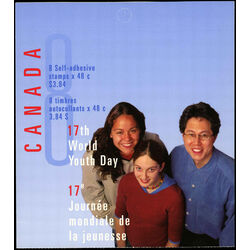 canada stamp bk booklets bk261 world youth day 2002