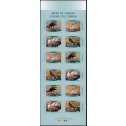 canada stamp bk booklets bk241 birds of canada 6 2001