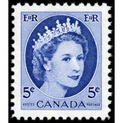 canada stamp 341 queen elizabeth ii 5 1954