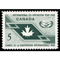 canada stamp 437 maple leaf and icy symbol 5 1965