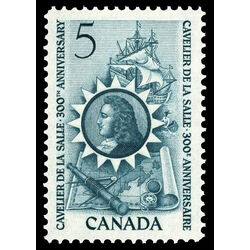 canada stamp 446 cavelier de la salle 5 1966
