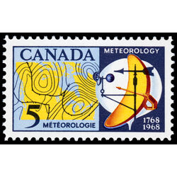 canada stamp 479iii meteorology 5 1968