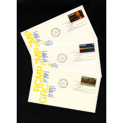 canada stamp 612 4 r c m p centenary 1973 FDC