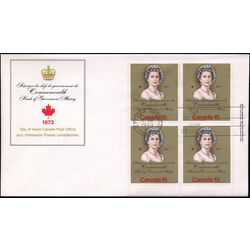 canada stamp 621 queen elizabeth ii 15 1973 FDC LR