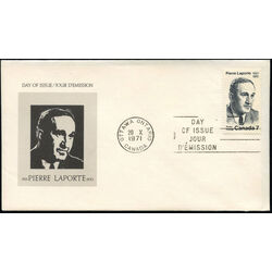 canada stamp 558 pierre laporte 7 1971 FDC