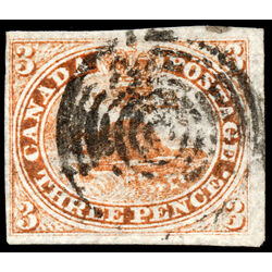 canada stamp 1 beaver 3d 1851 U VF 052