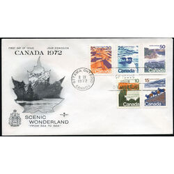 canada stamp 594 8 fdc landscape definitives 1972 FDC COMBO 005