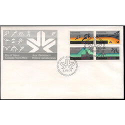canada stamp 759 62 fdc 1978 commonwealth games 1978