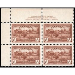 canada stamp 268 eastern farm scene 8 1946 PB UL %231