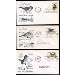 canada stamp 496 8 birds 1969 FDC