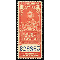 canada revenue stamp feg7 king george v 10 1930