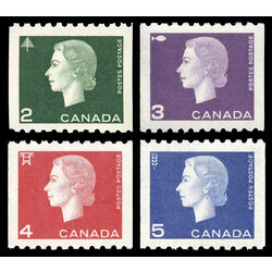 canada stamp 406 9 queen elizabeth ii cameo coil 1962