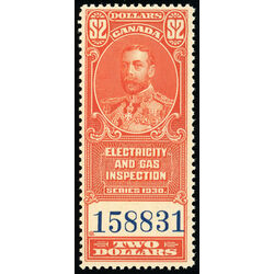 canada revenue stamp feg5 king george v 2 1930