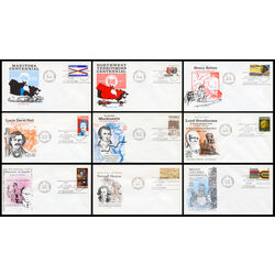 collection of 9 cole private first day covers 1970 1