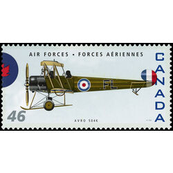 canada stamp 1808p avro 504k 46 1999