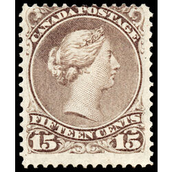canada stamp 29v queen victoria 15 1868 M VG FOG 002