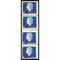 canada stamp 409 strip queen elizabeth ii 1962