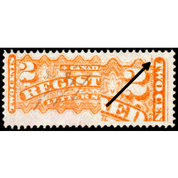 canada stamp f registration f1iii registered stamp 2 1875 U F 005